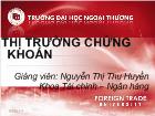 Bài giảng Thị trường chứng khoán