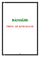 Bài giảng Thống kê kinh doanh