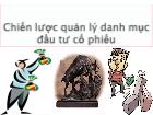 Chiến lược quản lý danh mục đầu tư cổ phiếu