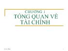 Chương 1 Tổng quan về tài chính