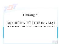 Chương 3: Bộ chứng từ thương mại (commercial document)