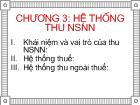 Chương 3: Hệ thống thu ngân sách Nhà nước