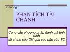 Chương 3 Phân tích tài chánh