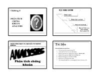 Chương 8 Phân tích chứng khoán Analysis