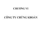 Chương VI Công ty chứng khoán