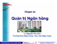 Chuyên đề Quản trị Ngân hàng