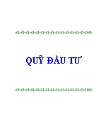 Đề tài Quỹ đầu tư