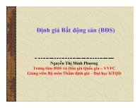 Định giá Bất động sản (BĐS)