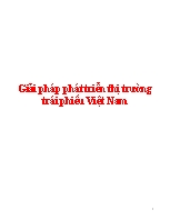 Giải pháp phát triển thị trường trái phiếu Việt Nam