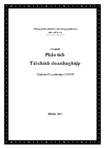 Giáo trình Phân tích Tài chính doanh nghiệp