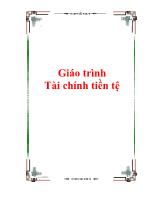 Giáo trình Tài chính tiền tệ