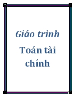 Giáo trình Toán tài chính