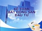 Kế toán bất động sản đầu tư