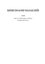 Kinh doanh ngoại hối- ThS. Nguyễn Trung Thông