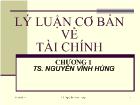 Lý luận cơ bản về tài chính