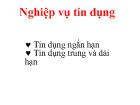 Nghiệp vụ tín dụng