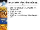 Nhập môn tài chính tiền tệ 1.2