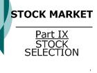 Part IX Stock Selection