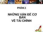 Phần 2 Những vấn đề cơ bản về tài chính