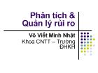 Phân tích & Quản lý rủi ro