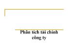 Phân tích tài chính công ty