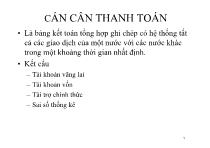 Phần VIII Nền kinh tế mở