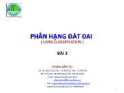 Phân hạng đất đai ( land classification)