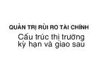 Quản trị rủi ro tài chính Cấu trúc thị trường kỳ hạn và giao sau