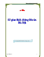 Sở giao dịch chứng khoán Hà Nội