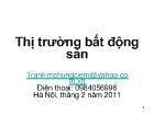 Thị trường bất động sản