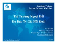 Thị trường ngoại hối dự báo tỷ giá hối đoái