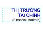 Thị trường tài chính (financial markets)