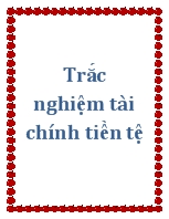 Trắc nghiệm tài chính tiền tệ