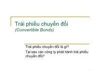 Trái phiếu chuyển đổi (Convertible Bonds)