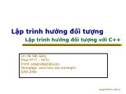 Bài giảng chương 1: Giới thiệu về lập trình hướng đối tượng OOP