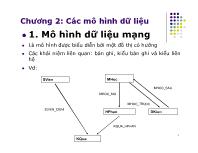 Bài giảng Chương 2: Các mô hình dữ liệu