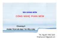 Bài giảng Chương 2 phân tích và đặc tả yêu cầu