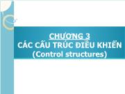 Bài giảng Chương 3 các cấu trúc điều khiển (control structures)