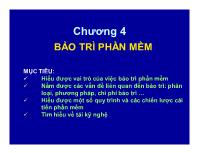 Bài giảng Chương 4 bảo trì phần mềm