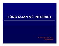 Bài giảng Chương 6. Internet