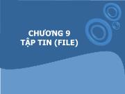 Bài giảng Chương 9 tập tin (file)