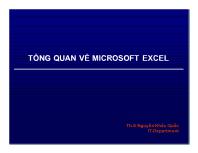 Bài giảng Giới thiệu bảng tính và Microsoft Excel