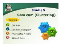 Bài giảng Gom cụm (clustering)