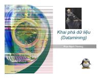 Bài giảng Khai phá dữ liệu (Datamining)