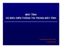 Bài giảng Máy tính và biểu diễn thông tin trong máy tính