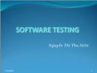 Giáo trình Software testing