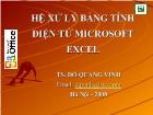 Hệ xử lý bảng tính điện tử microsoft excel