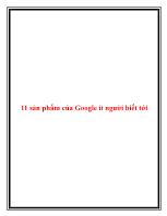 11 sản phẩm của Google ít người biết tới