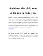 6 add-Ons cho phép xem và tải ảnh từ Instagram