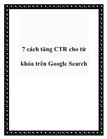 7 cách tăng CTR cho từ khóa trên Google Search